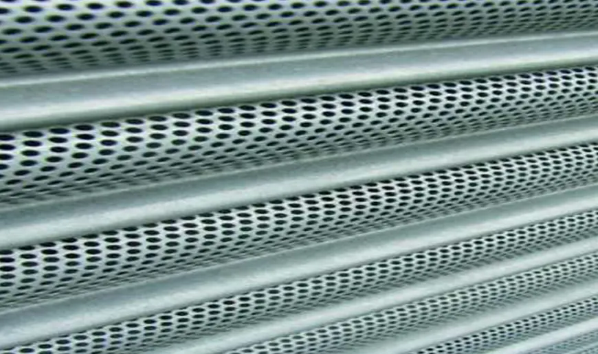 Perforated roller shutter